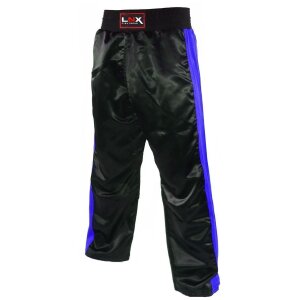 LNX Kickboxhose "X-Mesh" schwarz/blau (004) L