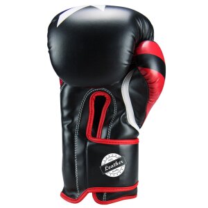 LNX Boxhandschuhe "Performance Pro" Leder schwarz/rot (001) 10 Oz