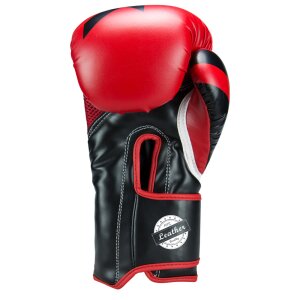 LNX Boxhandschuhe "Performance Pro" Leder schwarz/rot (001) 10 Oz