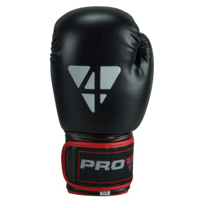 Pro4 Boxhandschuhe "Fight" schwarz/rot 10oz