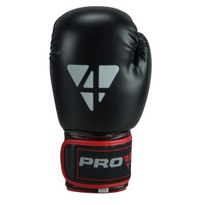 Pro4 Boxhandschuhe "Fight" schwarz/rot 12oz