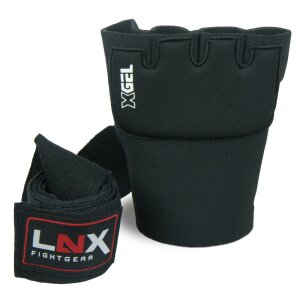 LNX Gel-Bandagen/Boxbandagen "X-Gel" schwarz S/M