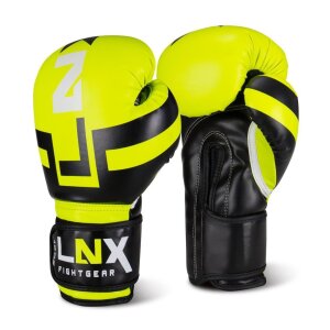 LNX Boxhandschuhe "Performance Pro" Neon/schwarz (730) 10 Oz