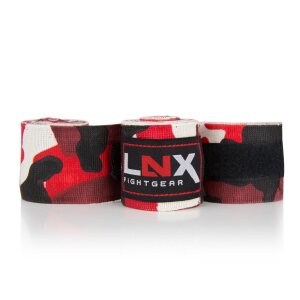 LNX Bandagen/Boxbandagen 2,5m Camouflage camo-rot