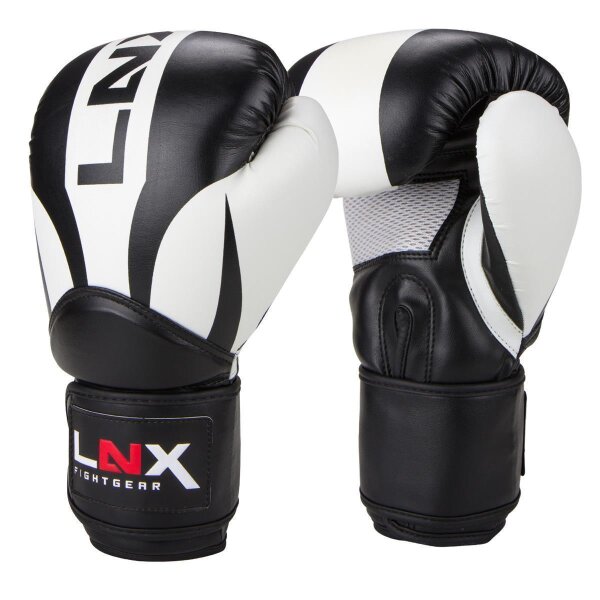 LNX Boxhandschuhe "Nitro" schwarz/weiß (003) 10 Oz