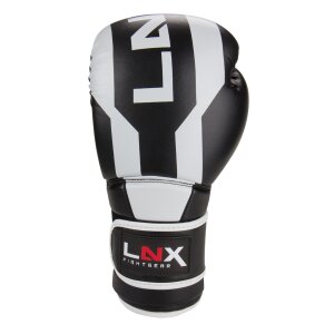 LNX Boxhandschuhe "Stealth" schwarz/weiß (003) 10 Oz