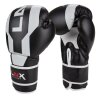 LNX Boxhandschuhe "Stealth" schwarz/weiß (003) 12 Oz