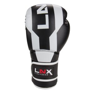 LNX Boxhandschuhe "Stealth" schwarz/weiß (003) 16 Oz