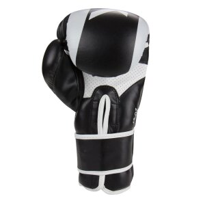 LNX Boxhandschuhe "Stealth" schwarz/weiß (003) 16 Oz