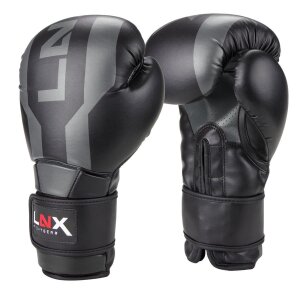 LNX Boxhandschuhe "Stealth" schwarz/grau (004) 8 Oz