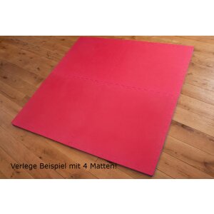 Pro4 Kampfsportmatten "Pro Grip" 2 cm (100x100x2cm) blau/rot