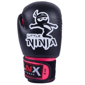LNX Boxhandschuhe Kinder "Little Ninja" schwarz/pink (007)