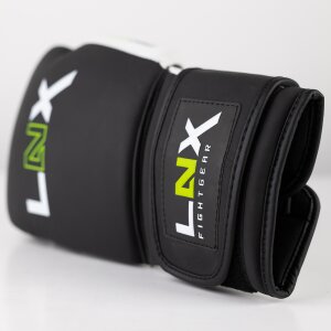 LNX Boxhandschuhe "Pro One" Leder schwarz/weiß (001) 12 Oz