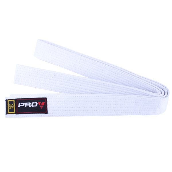 Pro4 Budo Gürtel Einfarbig weiß 260cm