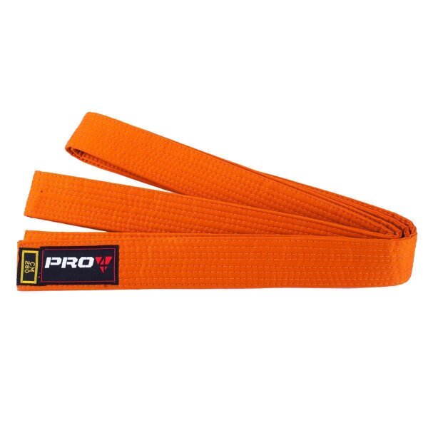 Pro4 Budo Gürtel Einfarbig orange 280cm
