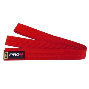 Pro4 Budo Gürtel Einfarbig rot 220cm