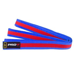 Pro4 Budo Gürtel Zweifarbig blau/rot 260cm