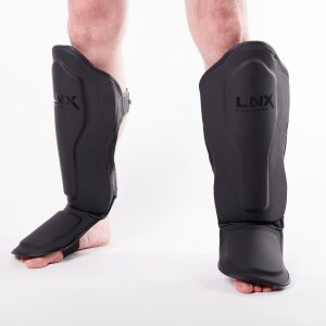 LNX Schienbeinschützer Muay Thai "Pro Fight" Ultimatte Black S