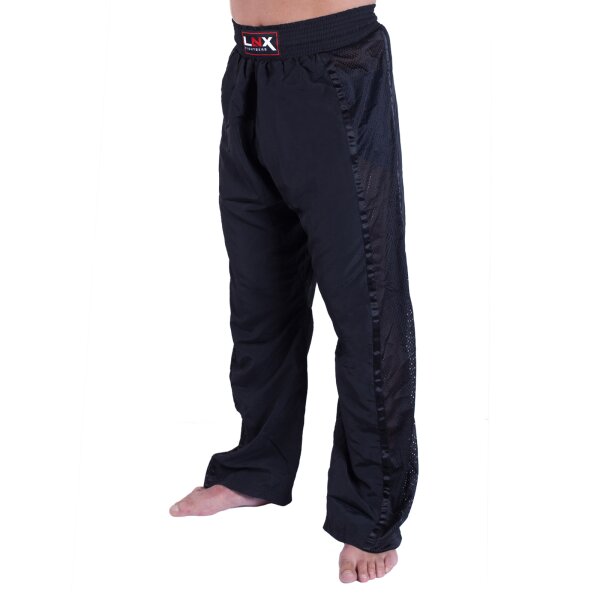 LNX Kickboxhose "Performance Mesh" schwarz/schwarz (001) S
