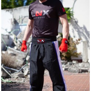 LNX Kickboxhose "Performance Mesh" schwarz/schwarz (001) M