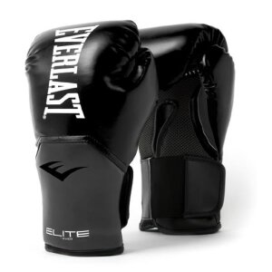 Everlast Elite Pro Style Training Boxhandschuhe - red Schwarz/grau 16 Oz