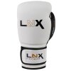 LNX Boxhandschuhe "Pro One" Leder weiß/schwarz (101) 14 Oz
