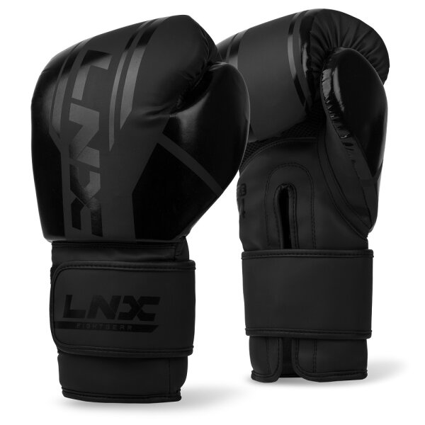 LNX Boxhandschuhe "Performance Pro" LEDER ultimatte black (003) 12 Oz