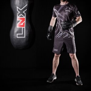 LNX Boxhandschuhe "Performance Pro" LEDER ultimatte black (003) 14 Oz