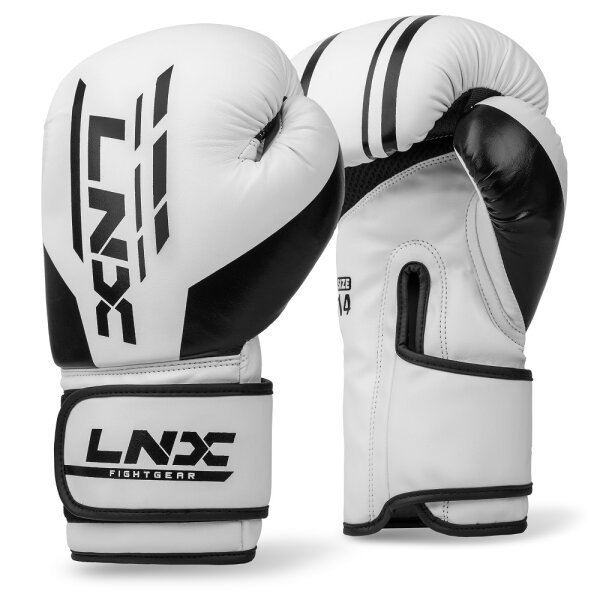 LNX Boxhandschuhe "Challenge" ice white/black (101) 16 Oz
