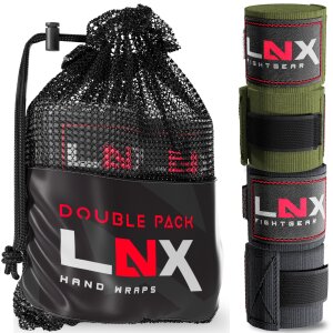 LNX Bandagen/Boxbandagen Doppelpack 3,5m schwarz + khaki