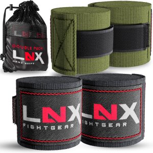 LNX Bandagen/Boxbandagen Doppelpack 3,5m grau + khaki