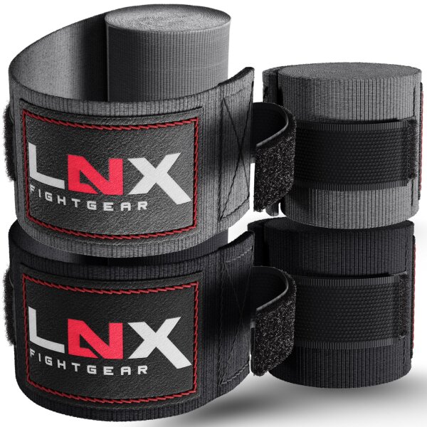 LNX Bandagen/Boxbandagen Doppelpack 4,5m schwarz + grau