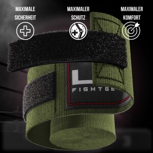 LNX Bandagen/Boxbandagen Doppelpack 4,5m schwarz + khaki