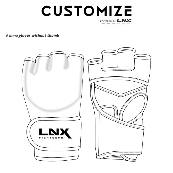 LNX MMA Handschuhe "Custom Design" - ohne Daumen